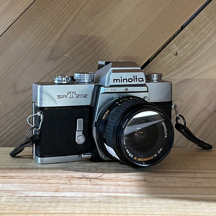 Minolta SRT 202 with Minolta MD Rokkor-X 28mm f/2.8 Lens (4167)