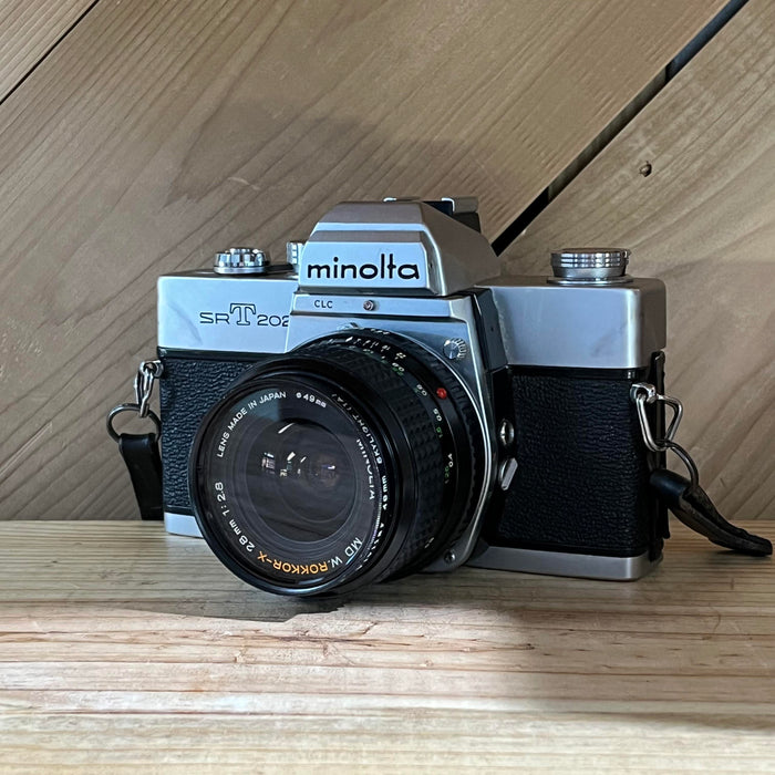 Minolta SRT 202 with Minolta MD Rokkor-X 28mm f/2.8 Lens (4167)