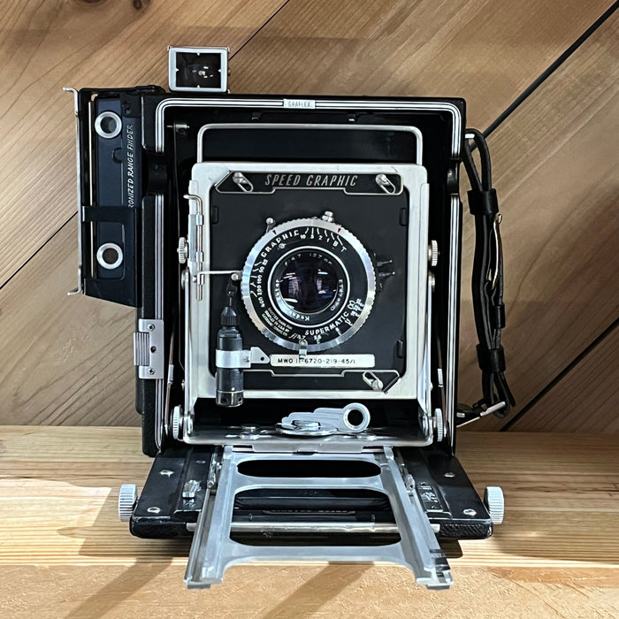 4x5 Graflex Speed Graphic US Army Signal Corps PH-47-H Large Format Camera (638955) W/ Kodak Ektar 127mm f/4.7 Lens & Original Graflex Flash Unit