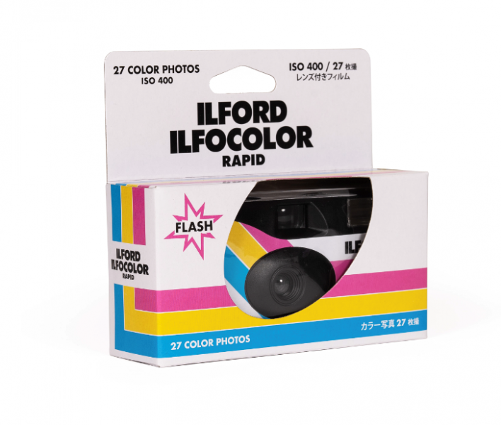 Ilford Ilfocolor Rapid Retro 35mm Disposable Camera - White