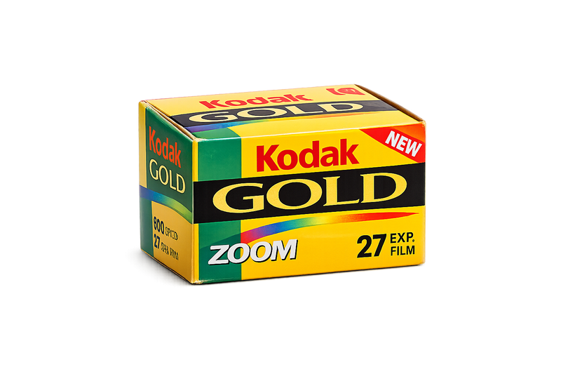 Kodak Gold 800 ISO 800 35mm C41 Color Film - 27exp Vintage - (Single Roll) Retro Respooled Film From Fuji Disposables