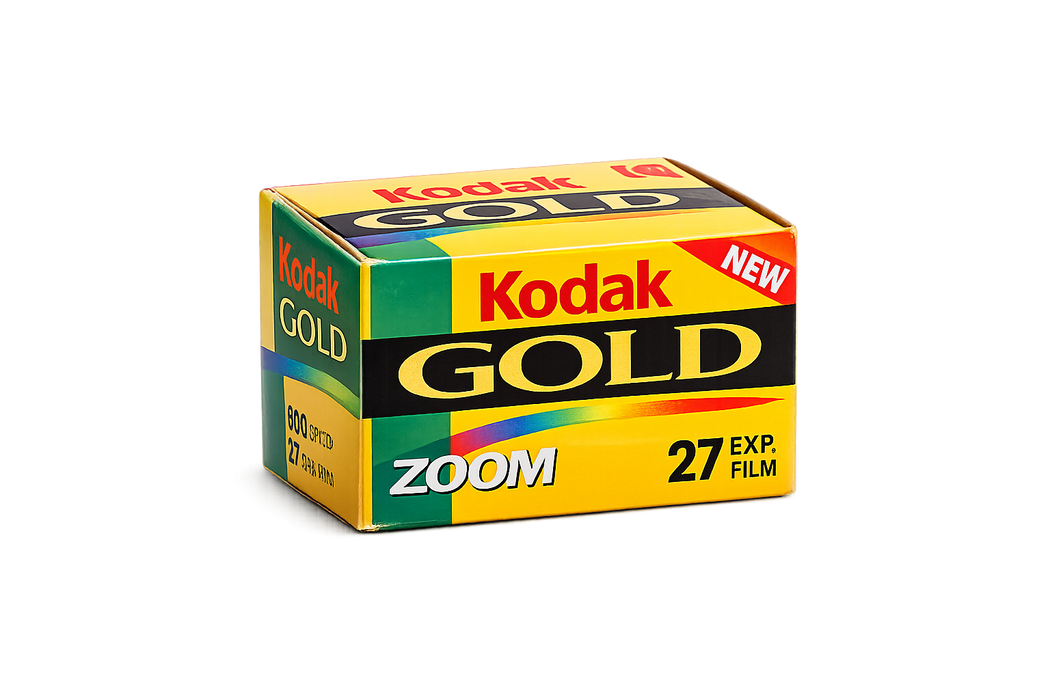 Kodak Gold 800 ISO 800 35mm C41 Color Film - 27exp Vintage - (Single Roll) Retro Respooled Film From Fuji Disposables