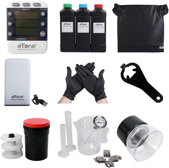 Complete Darkroom Film Developing Kit – 35mm & 120 Processing Tank, Changing Bag, Timer & More