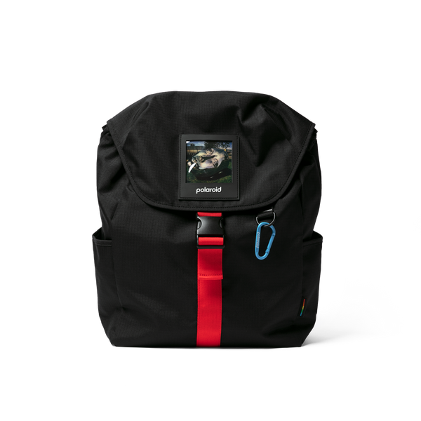 Polaroid Ripstop Backpack Camera Essentials Bag - Book Bag / Carry On - Black Multicolor