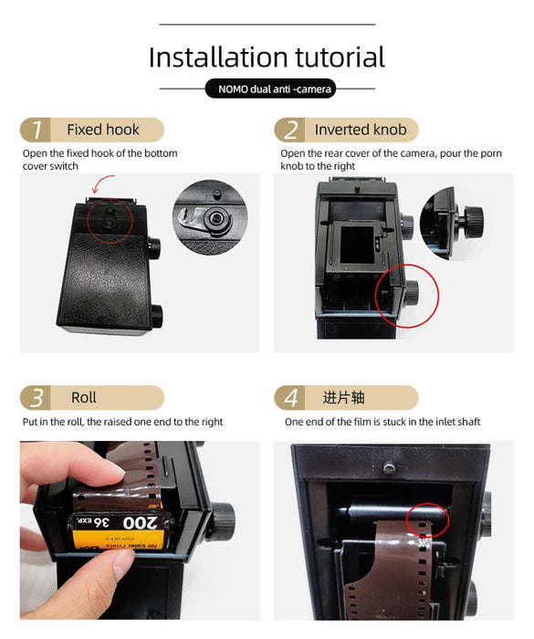 Dual-ReflexLike Toy Camera uses 135MM Film