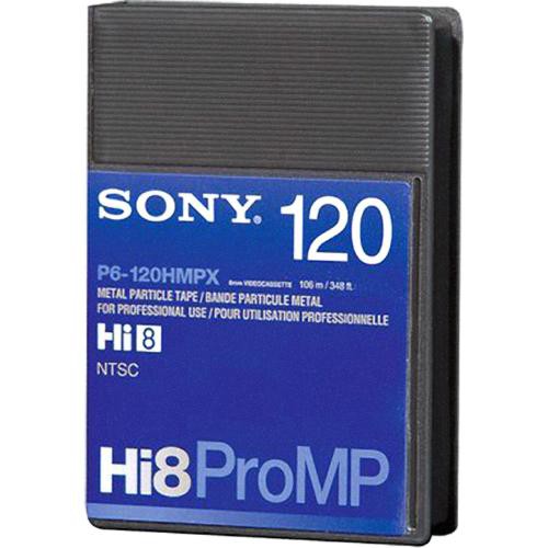 Sony P6-120 HMPX Hi-8/Digital 8 Professional Metal Particle Video Cassette - Hi8 Model