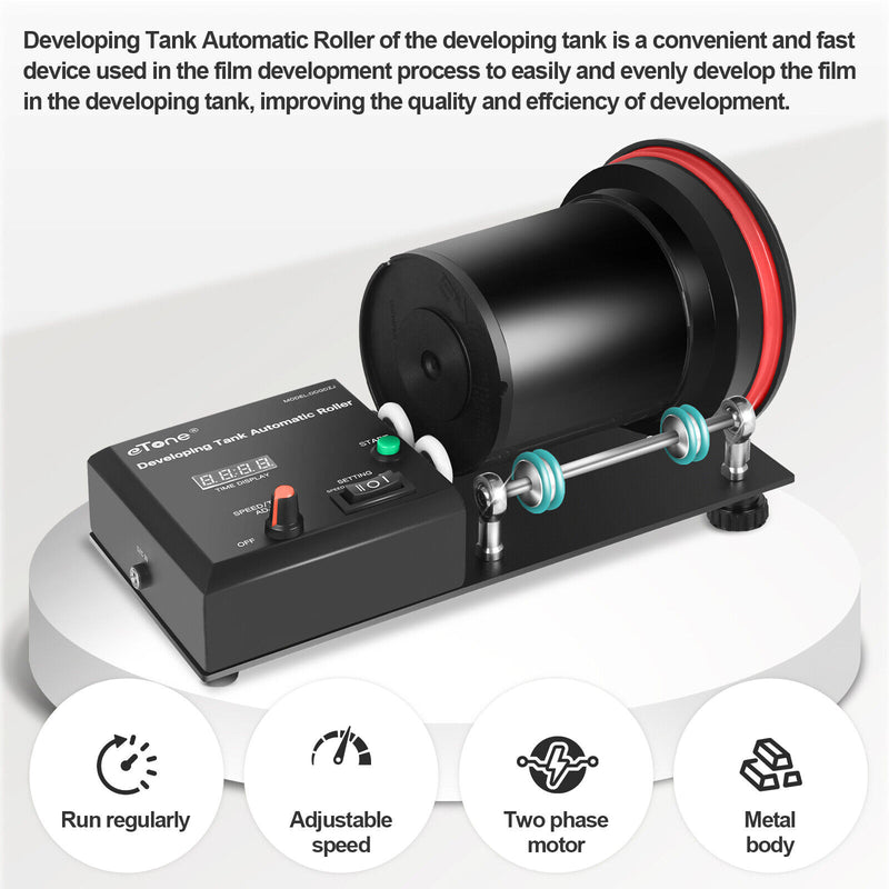 Automatic Film Developing Tank Roller – Programmable Rotating Base for Jobo, AP & More