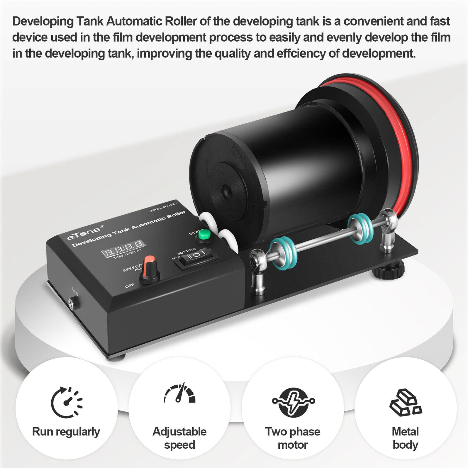 Automatic Film Developing Tank Roller – Programmable Rotating Base for ...