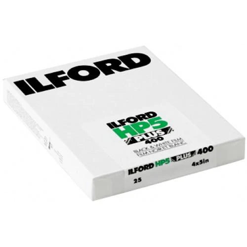 Ilford HP5 Plus Black and White Negative Film (4 x 5", 25 Sheets)