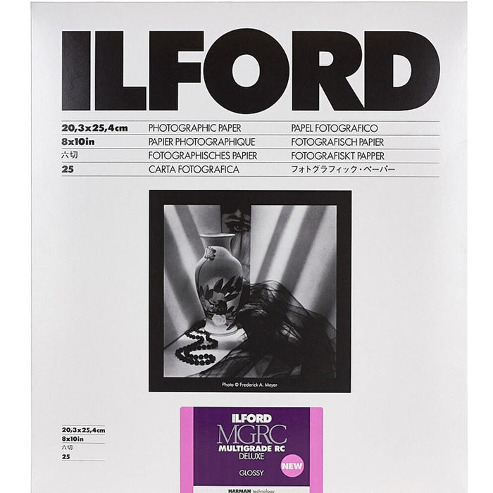 Ilford MULTIGRADE RC Deluxe Paper (Glossy, 8 x 10", 25 Sheets)