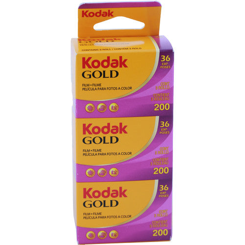 3 Pack Kodak Gold 200 135-36 exp