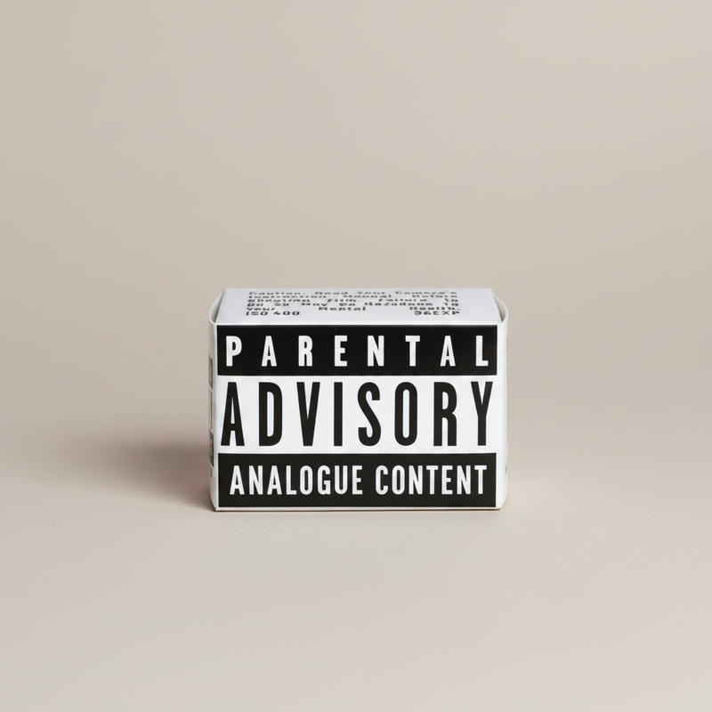 Mr. Negative Parental Advisory (Film Safety Capsule) 400 ISO 35mm B&W Film – 36 Exp