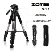 Adjustable Aluminum Alloy Tripod Q111 in multiple colors, lightweight and sturdy design, perfect for photographers.