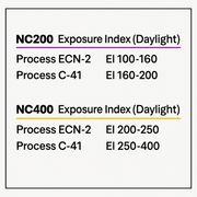 Wolfen exposure index chart