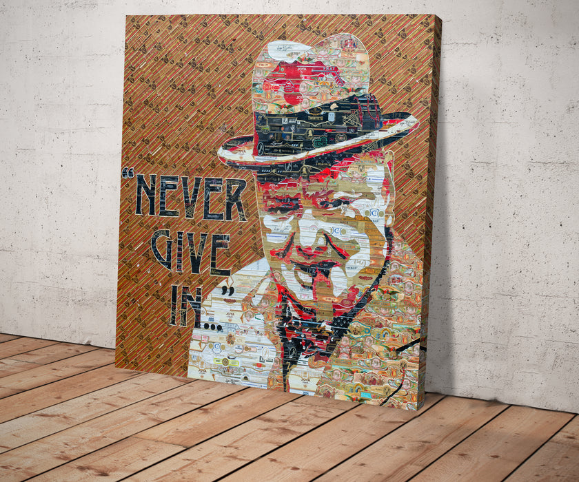 Churchill "Never Give In"