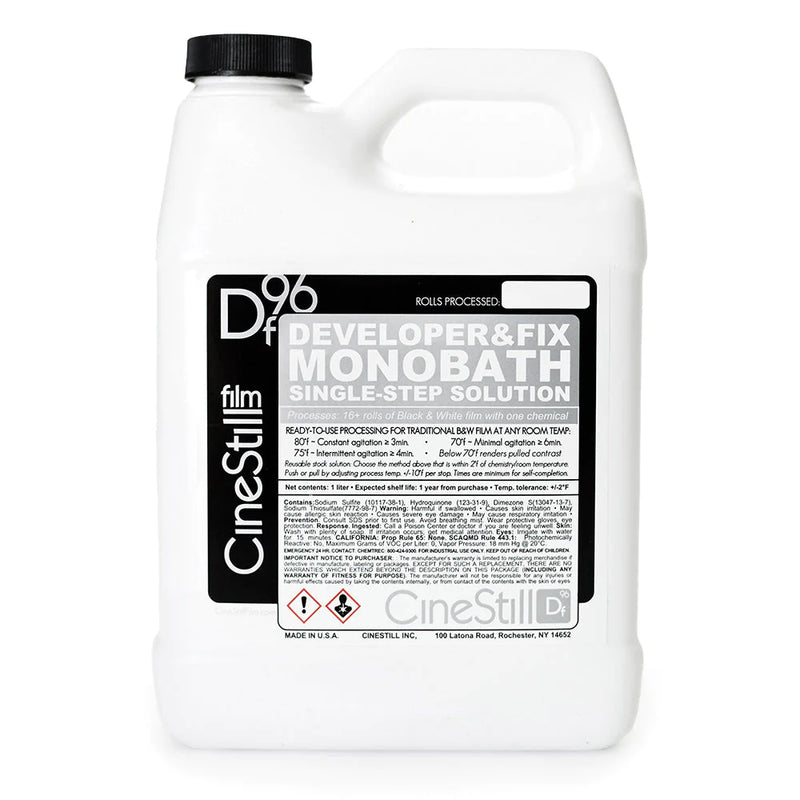 CineStill Film DF96 :Developer & Fix" Monobath for Black & White Film (Liquid, 1L) 1 Liter
