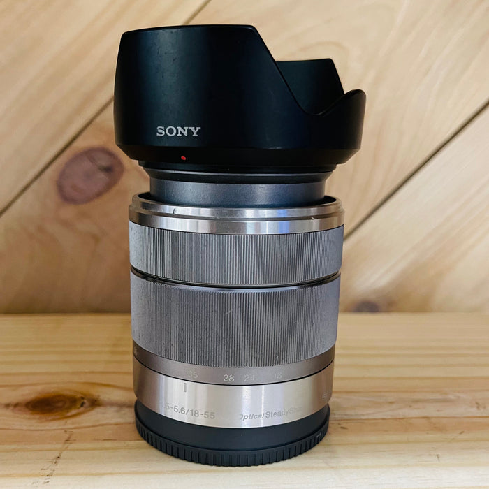 Sony E 18-55mm f/3.5-5.6 OSS Lens (Silver) USED