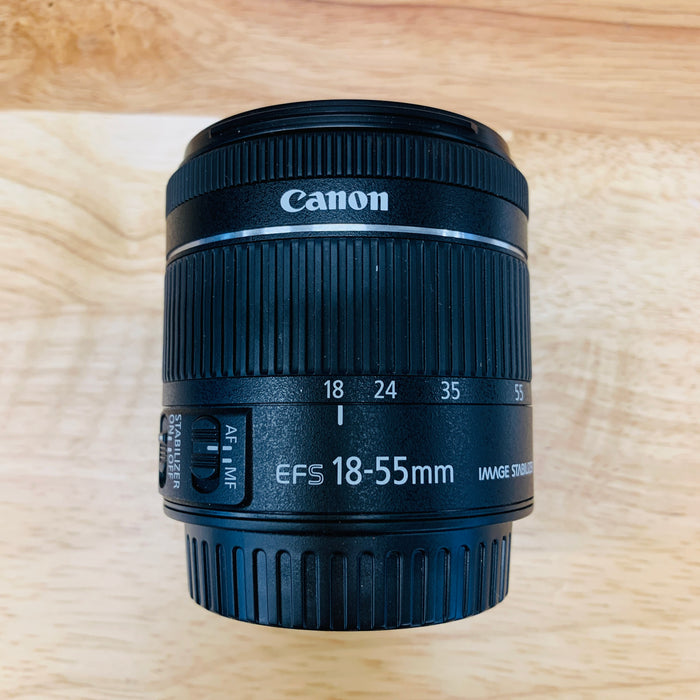 Canon EF-S 18-55mm f/4-5.6 IS STM Autofocus APS-C Lens, Black {58}