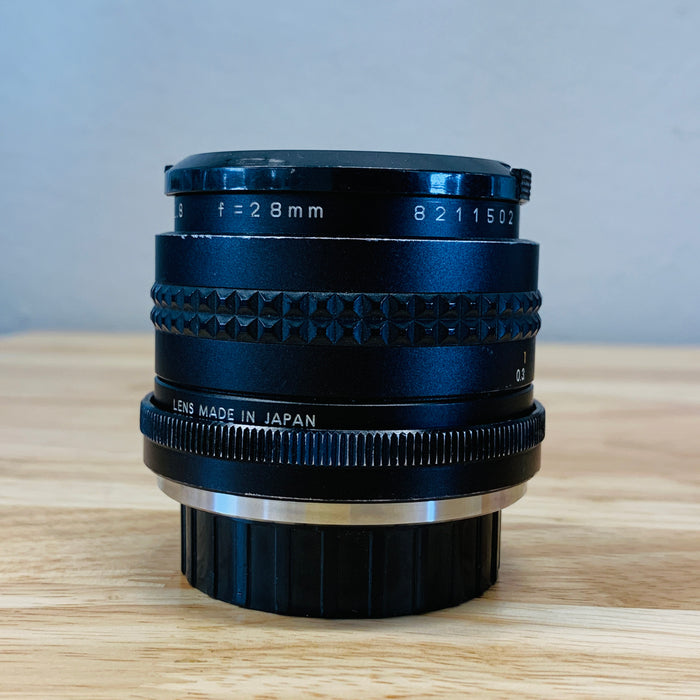 Makinon 28mm f2.8 Wide-Angle Lens for Minolta Sr Mount, MD Lens