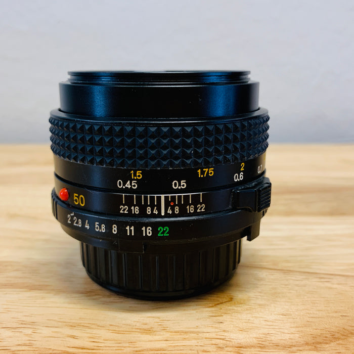 Minolta 50mm F/2 MD Mount Manual Focus Lens {49}