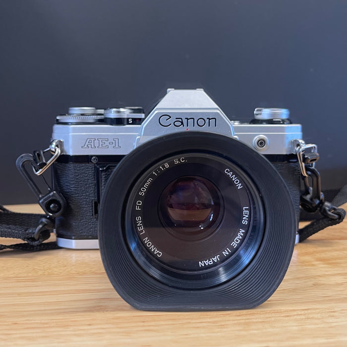 Canon AE-1 with 50mm F1.8 Lens (FD mount)