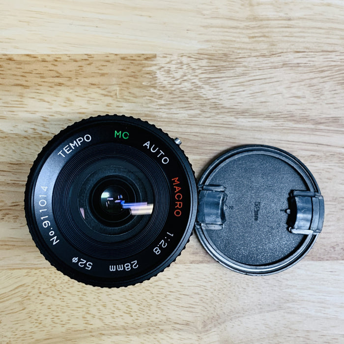 Tempo MC Auto Macro 28mm F2.8 Contax C/Y Mount Lens For SLR/Mirrorless Cameras