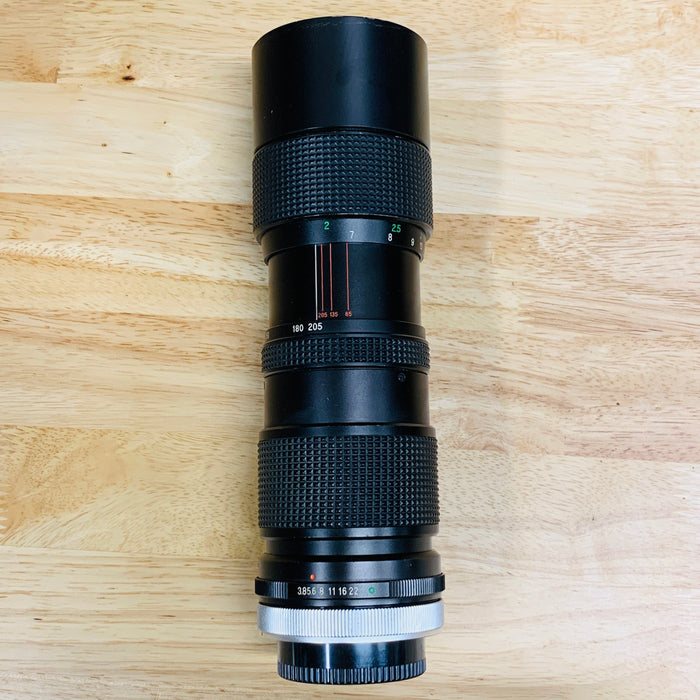Vivitar 85-205 mm F3.8 Zoom Lens with Canon FD Mount