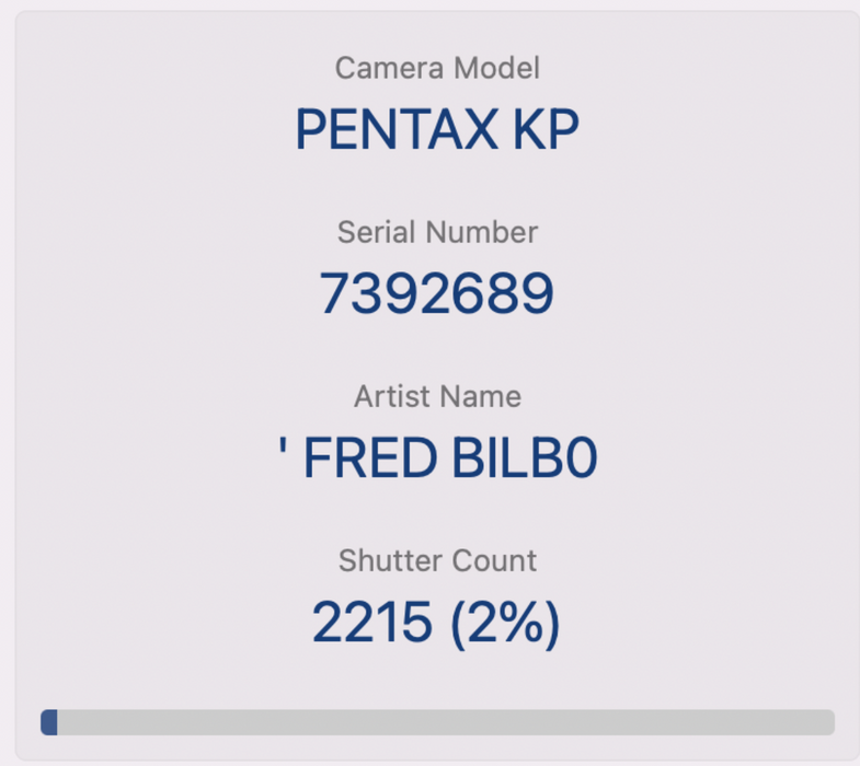 PENTAX KP (Body Only) - Excellent Condition 24 MP