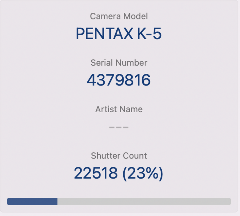 PENTAX K5 (Body Only) - Great Condition 16.3 MP