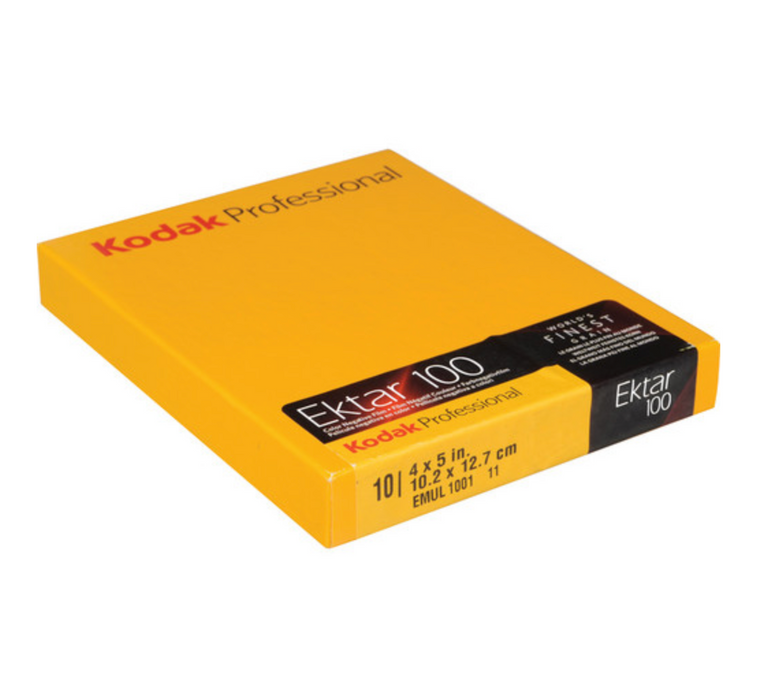 Kodak 4 x 5" Ektar 100 Color Film (10 Sheets)