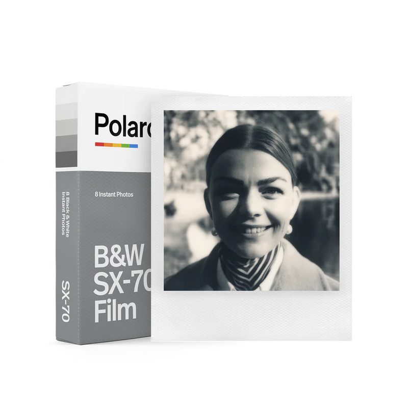 Polaroid B&W SX-70 Instant Film - 8 Black & White Photos