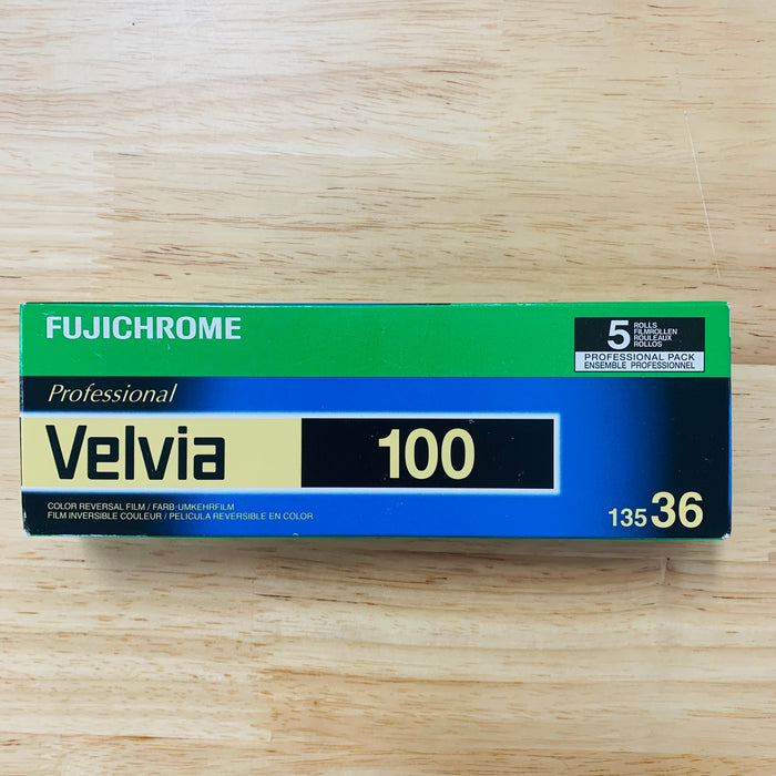 Fuji Velvia 100 35mm - 36 Exp - Expired 01-2019 - Refrigerated - Each Roll