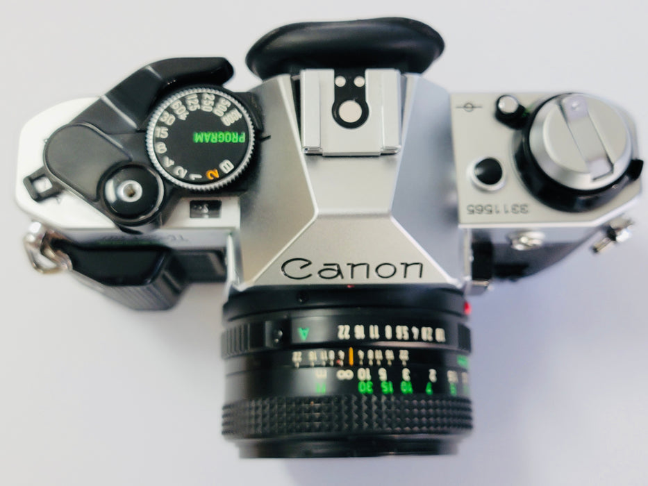 1984 Olympics Edition Canon AE-1 Program SLR 35mm Film Camera - W/50mm 1.8