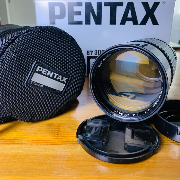 Mint Pentax 67 - 300mm f/4  - Soft Case, Boxed, Built in Hood - 8604263