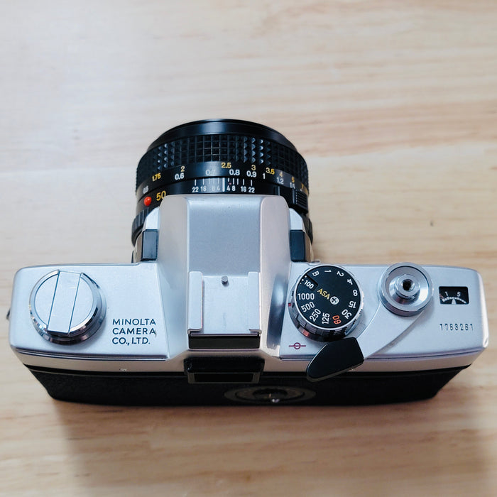 Minolta SRT101 with Minolta MD 50mm 1.7 lens