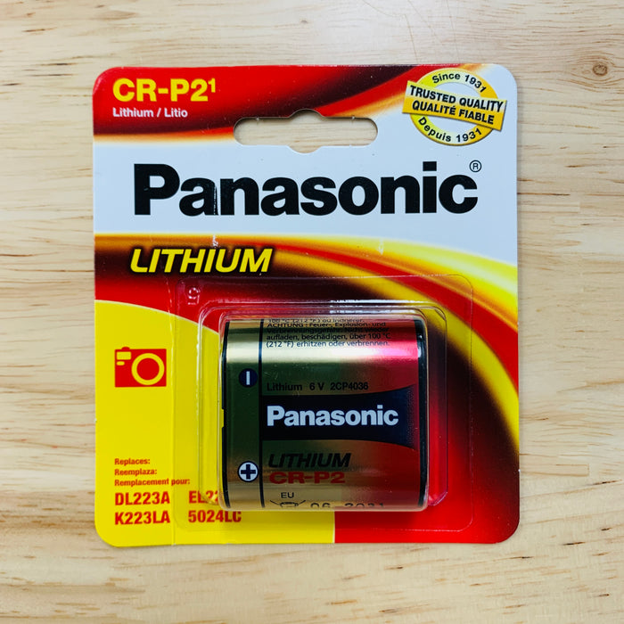 Panasonic CR-P2 Lithium Film Camera Battery
