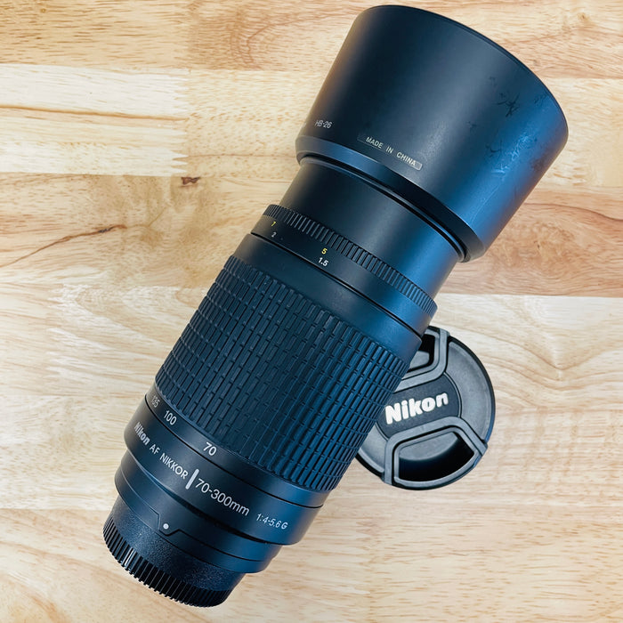 USED Nikon AF NIKKOR 70-300mm f/4-5.6 G Autofocus Lens, Black {62}